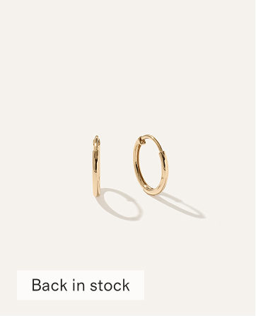 14K Gold Classic Hoops