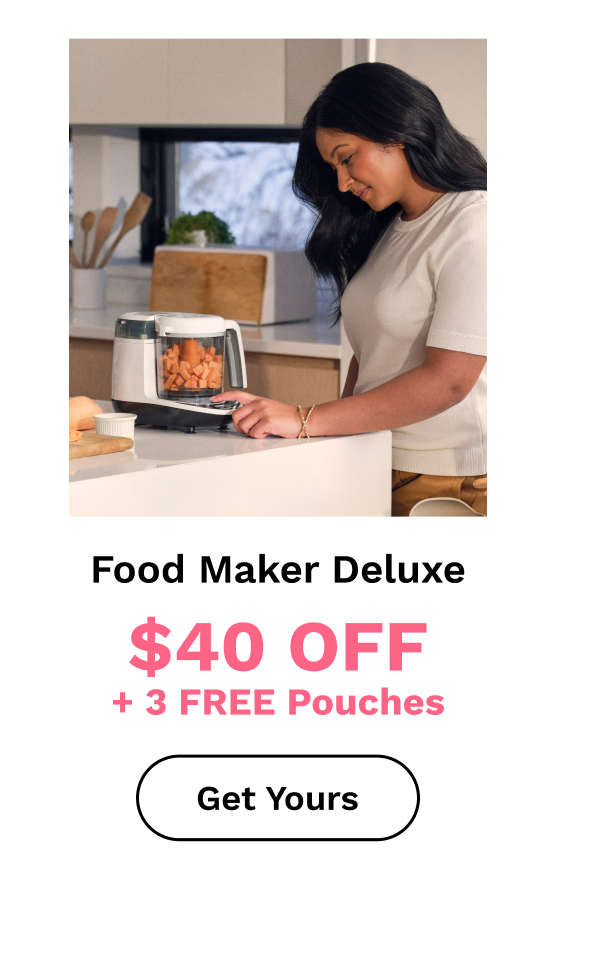 Food Maker Deluxe $40 OFF + 3 FREE Pouches | Get Yours