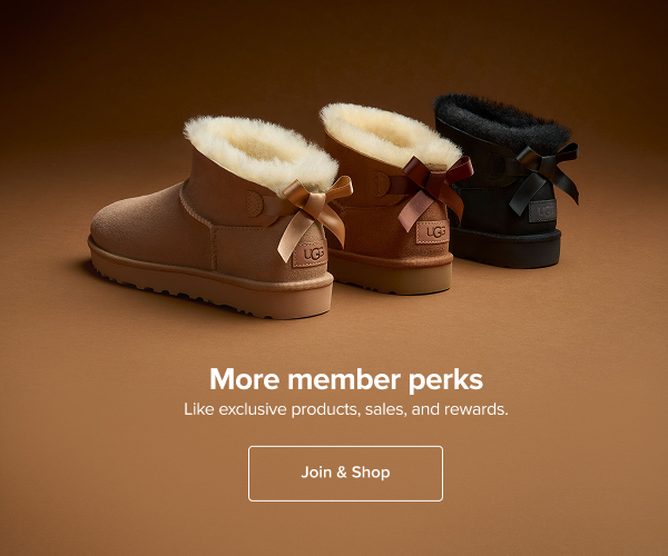 Join UGG Rewards and get member perks like exclusive products, sales, and rewards.