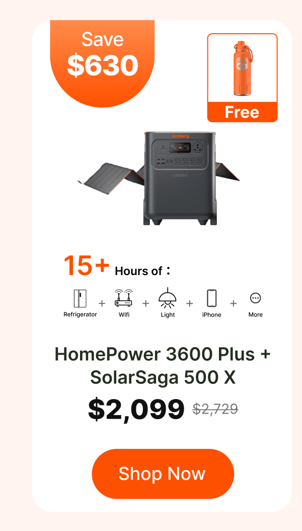 HomePower 3600 Plus +SolarSaga 500 X