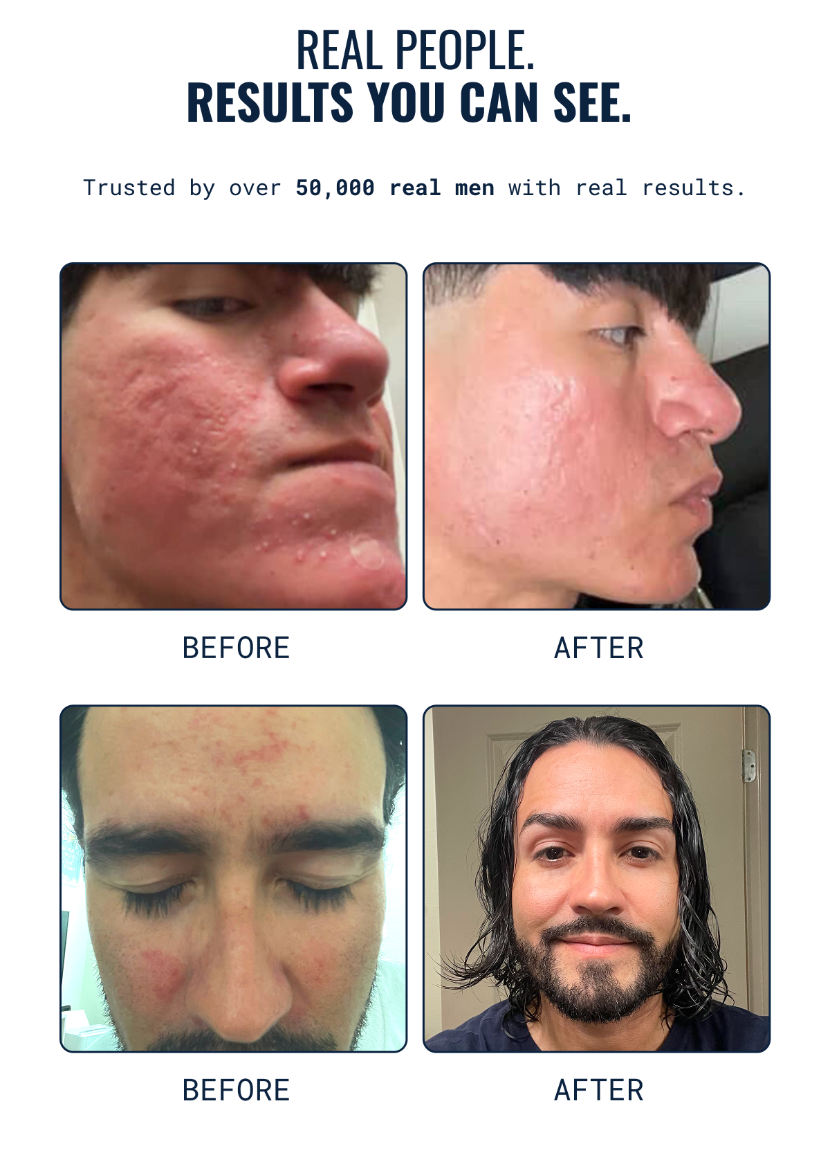 Trusted by over 50,000 real men with real results. See for yourself.