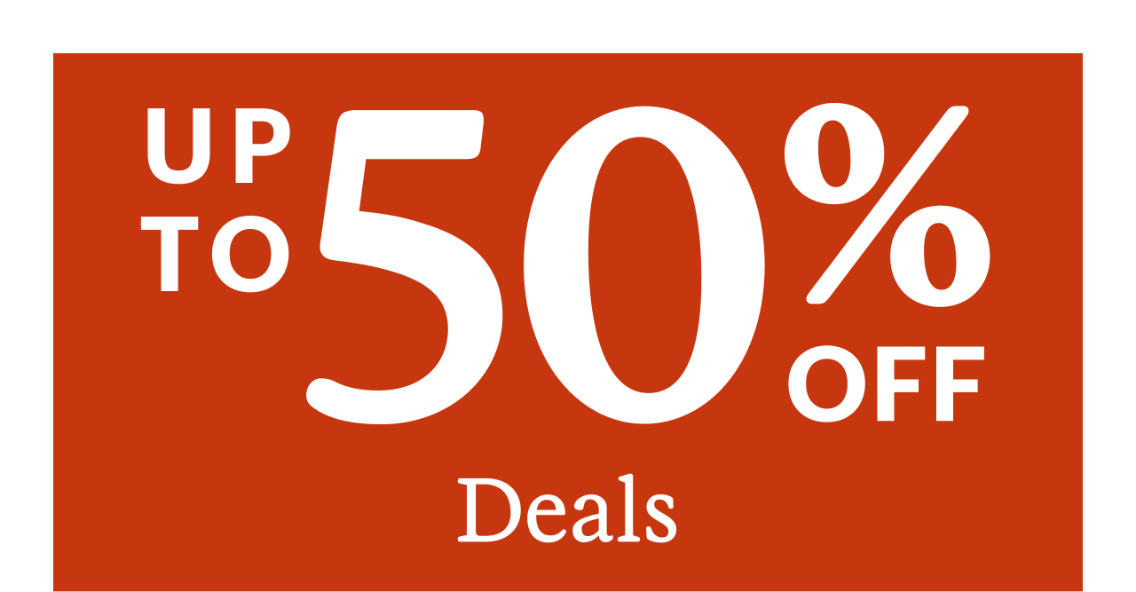 Up to 50% off deals
