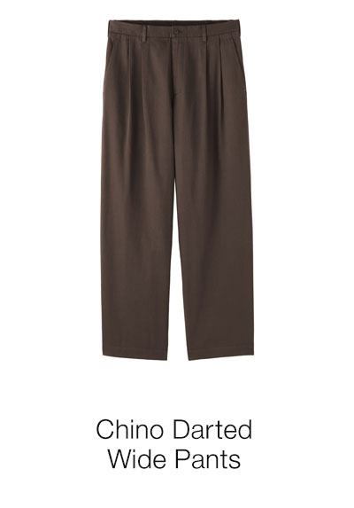 Shop Chino Darted Wide Pants