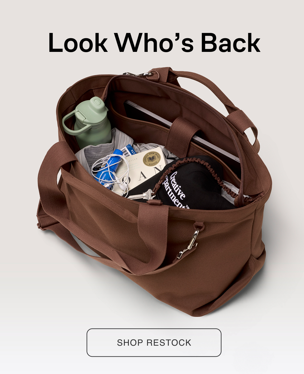 Back in stock - The Travel Tote