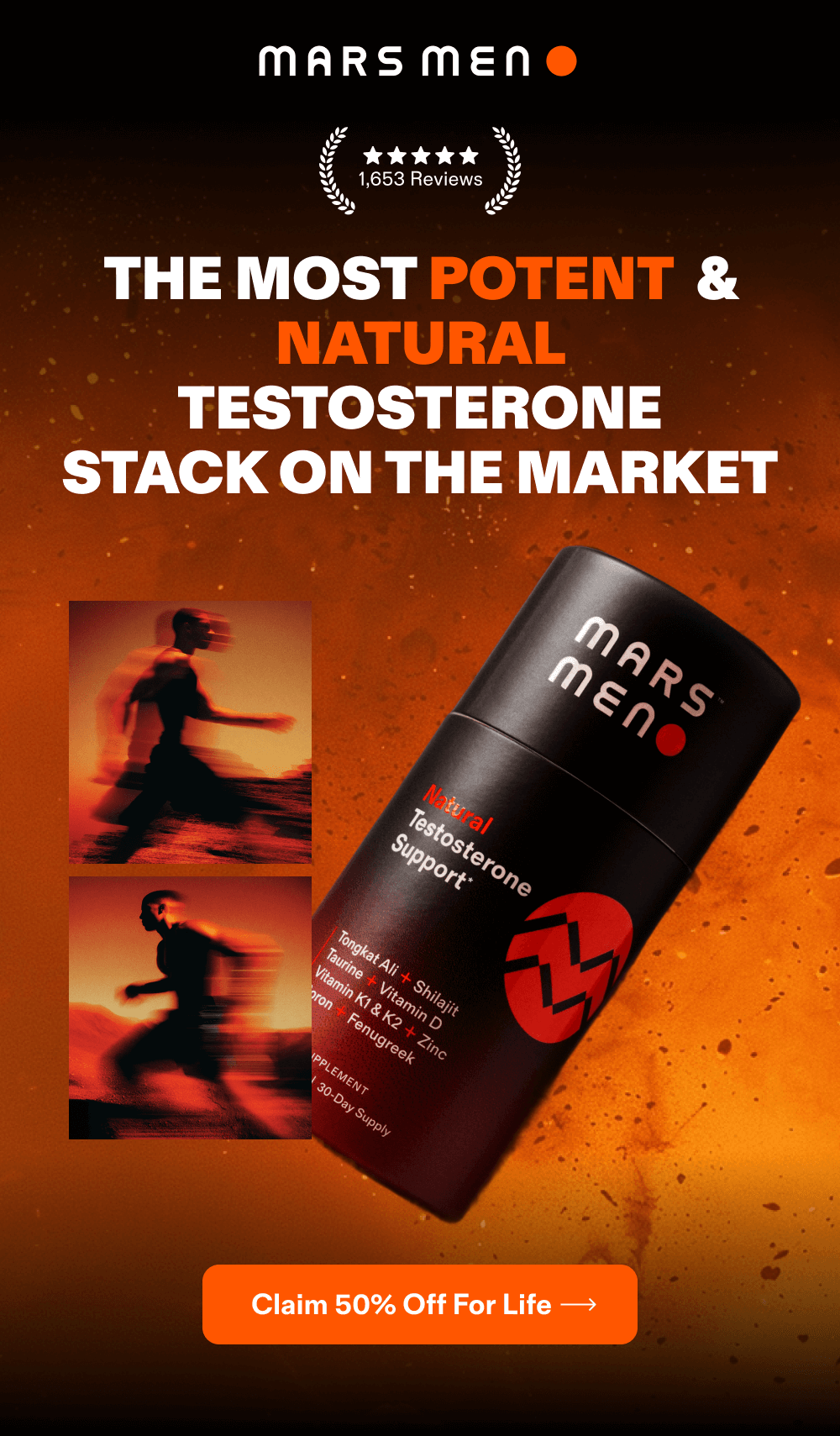 THE MOST POTENT & NATURAL TESTOSTERONE STACK ON THE MARKET [Claim 50% Off For Life]