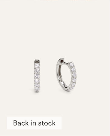 14K Gold Lab Grown Diamond Huggies