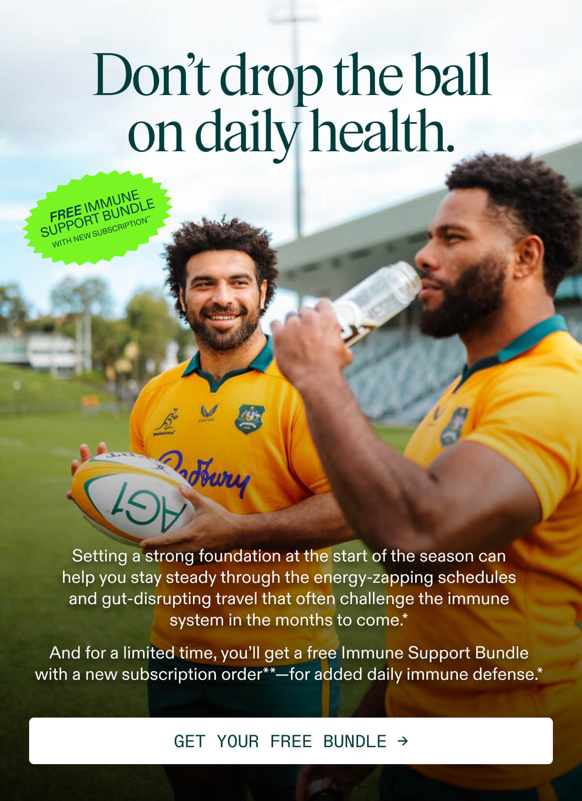 Don't drop the ball on daily health