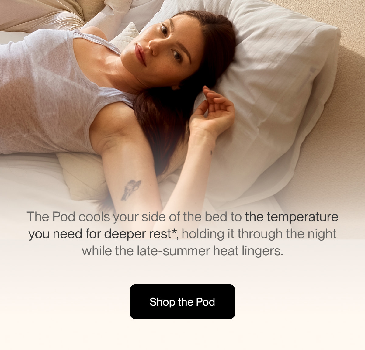 The Pod cools your side of the bed