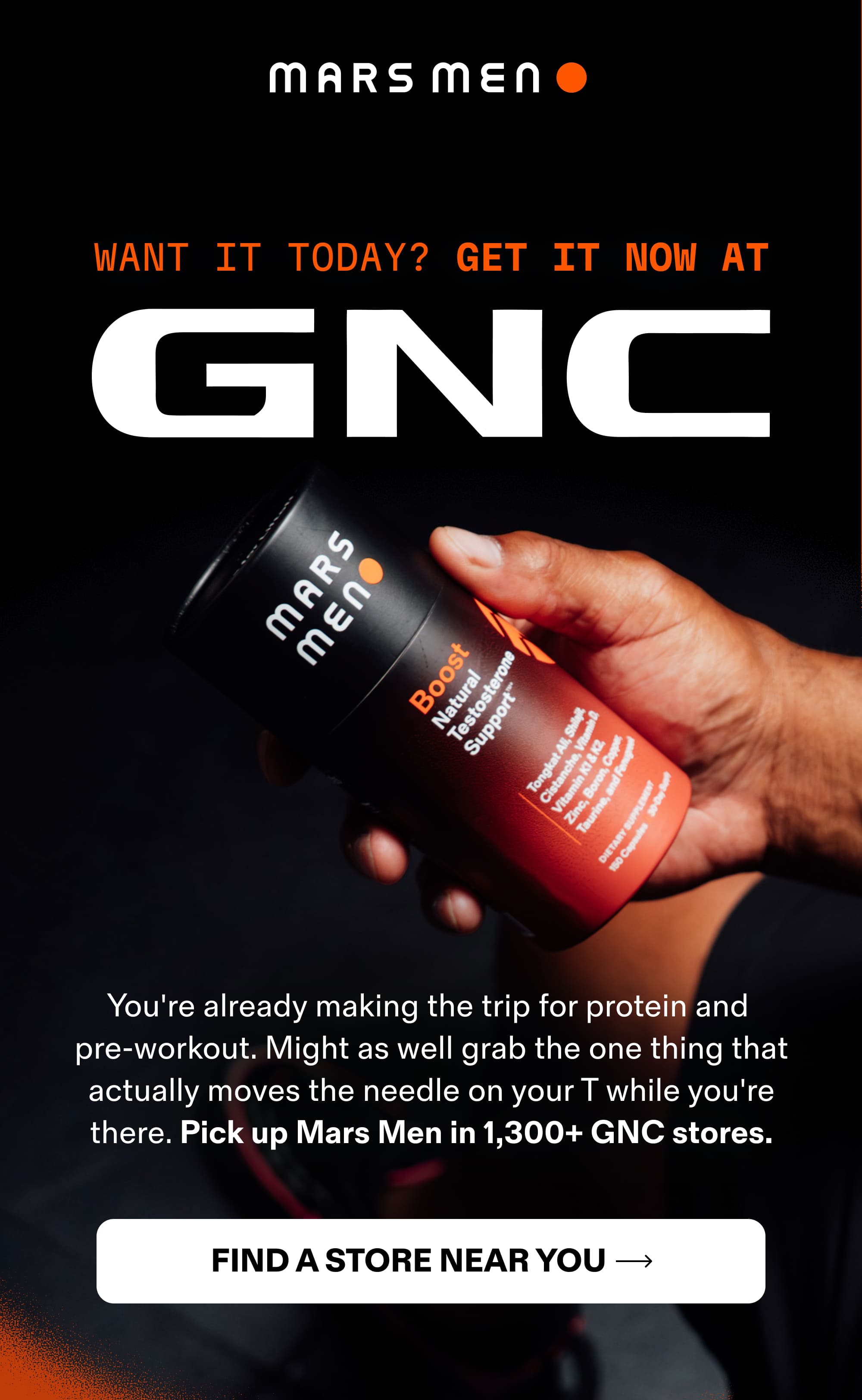 Want it today? Get it now at GNC
