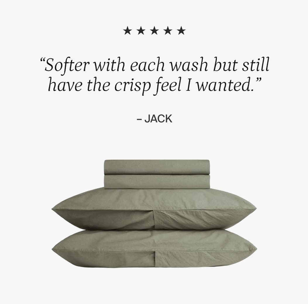 softer with each wash and still crisp 