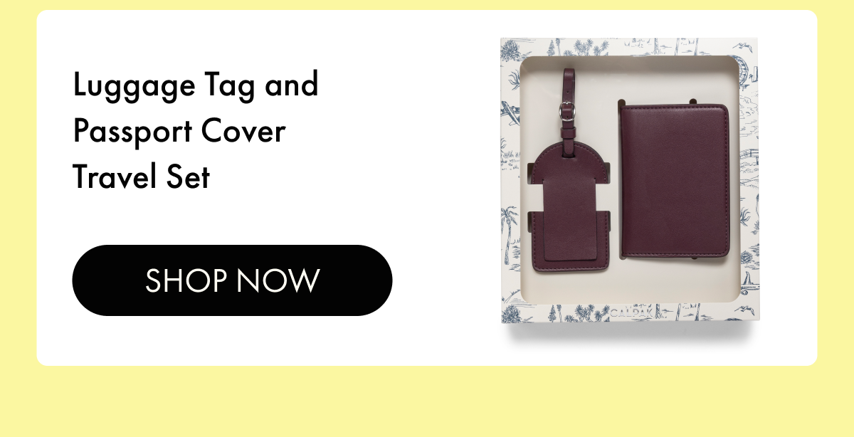Luggage Tag and Passport Cover Travel Set | SHOP NOW
