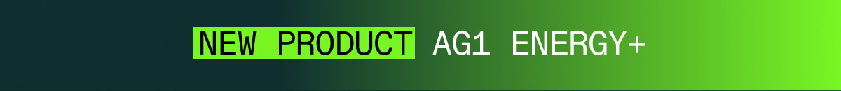NEW AG1 ENERGY+ with plant-based caffeine & L-Theanine