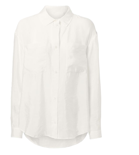 Semi Sheer Golden Hour Button Down Long Sleeve