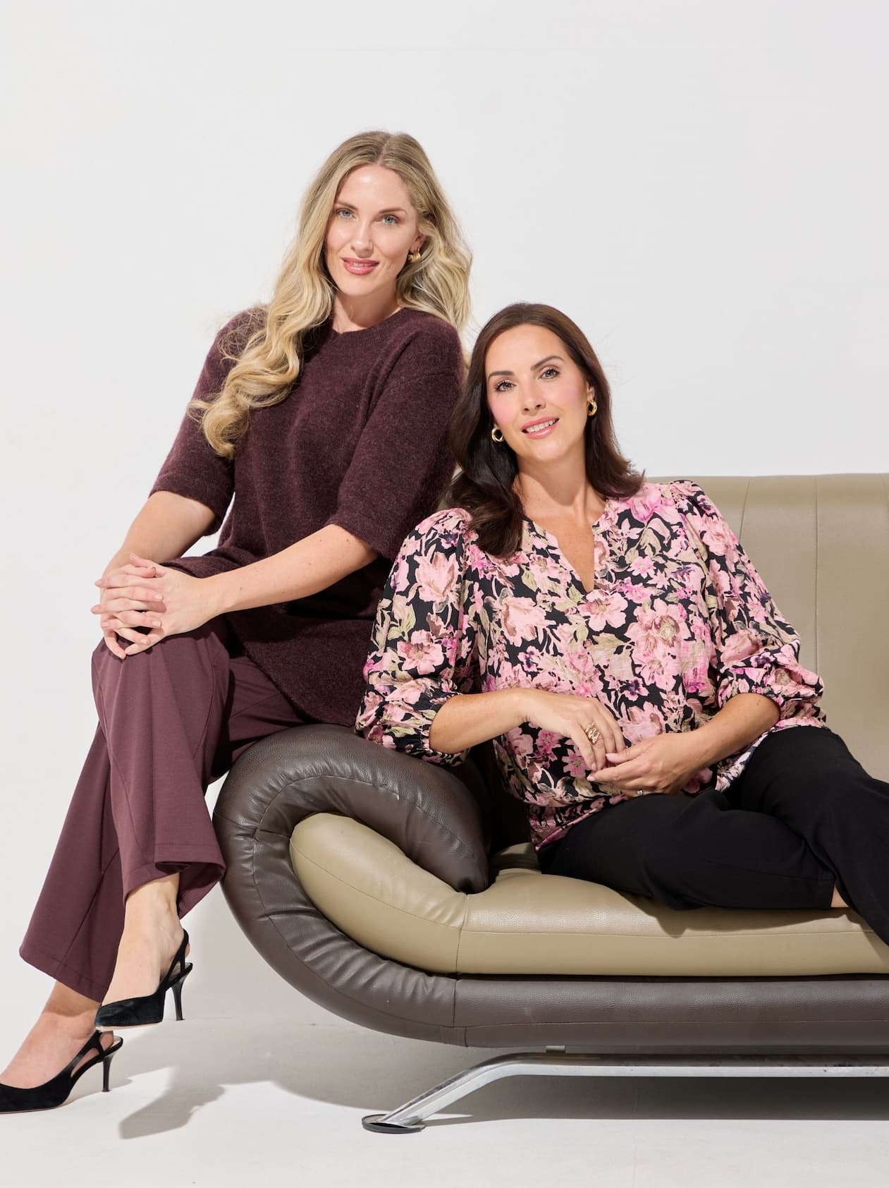 Women showing new arrivals