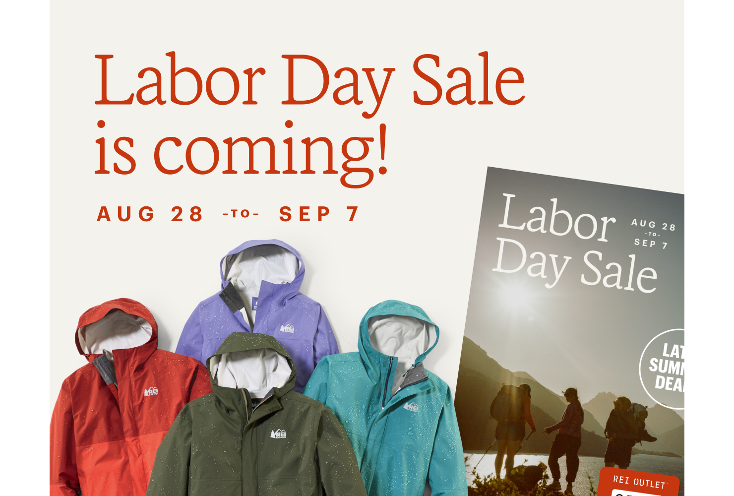 Labor Day Sale is coming! Aug 28 to Sep 7.