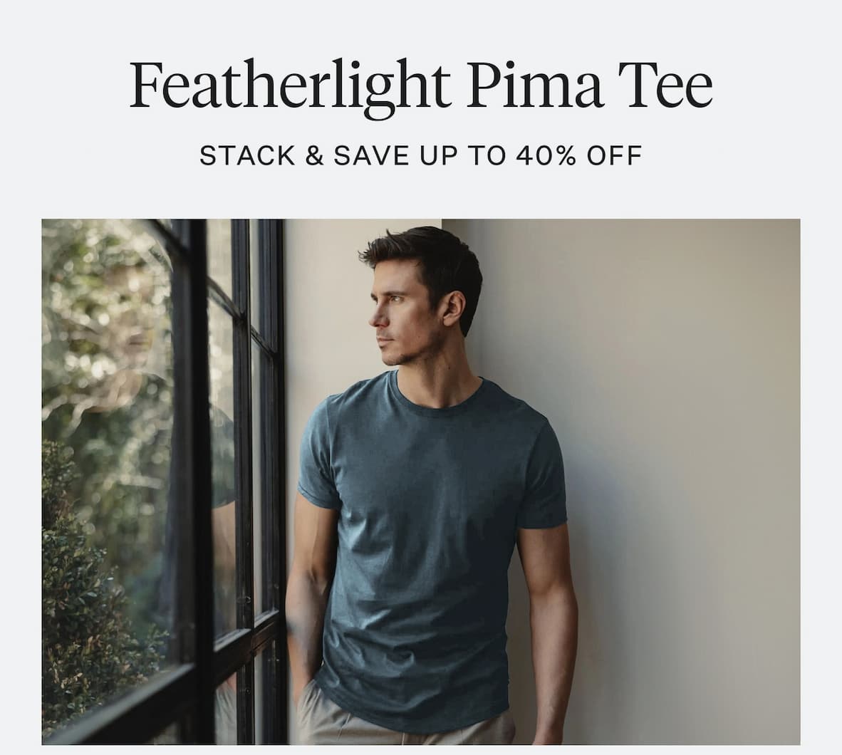 Featherlight Pima Tee
