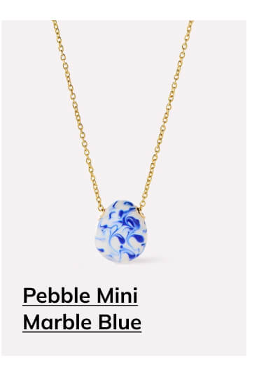Pebble Mini Marble Blue
