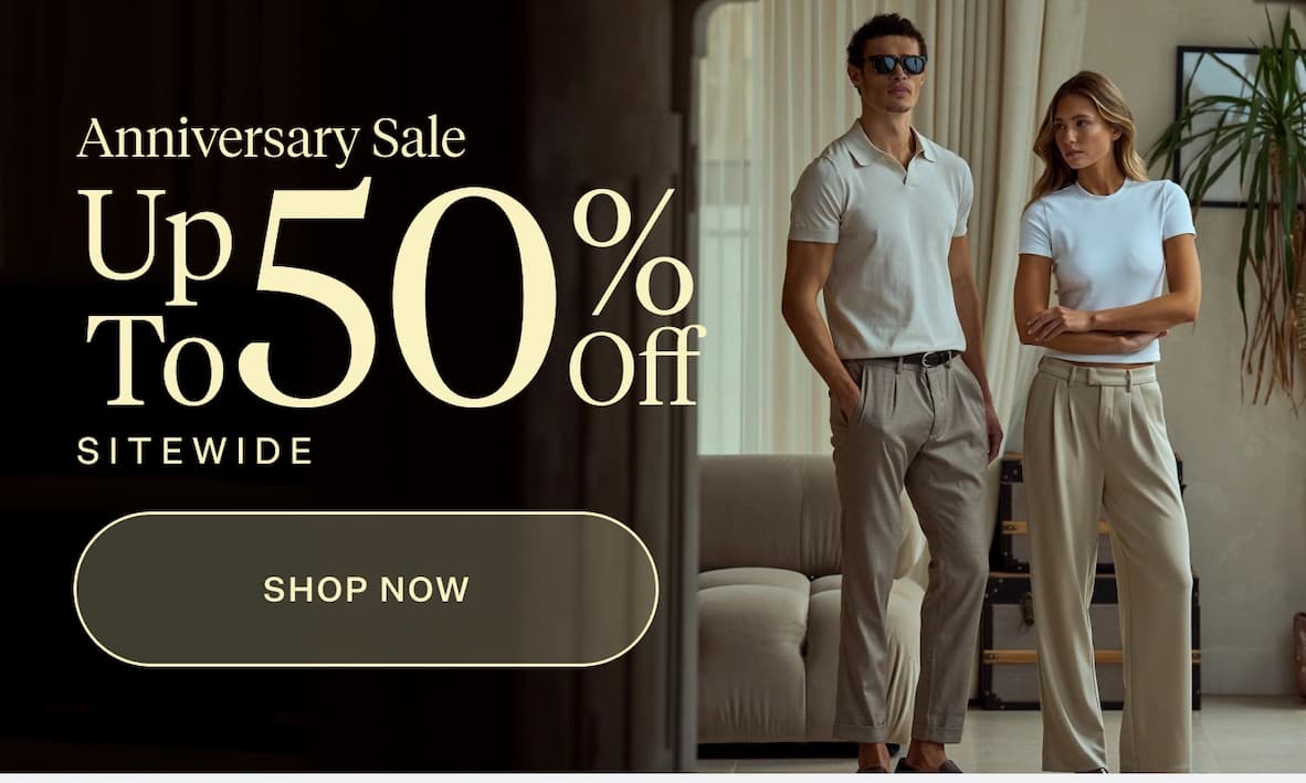 Anniversary Sale Up To 50% Off Sitewide