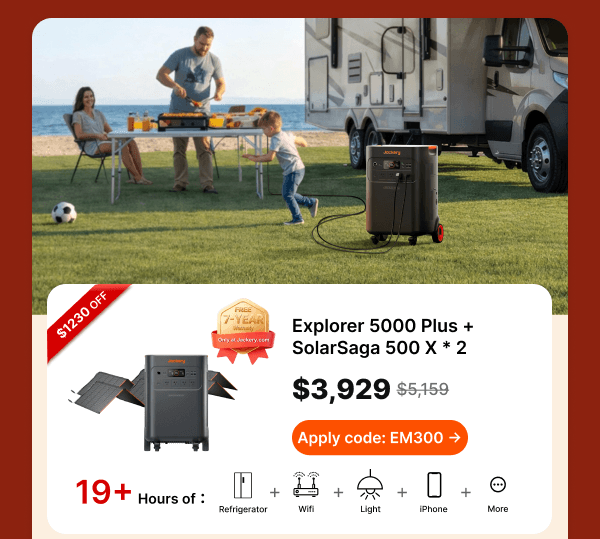 Explorer 5000 Plus +SolarSaga 500 X * 2