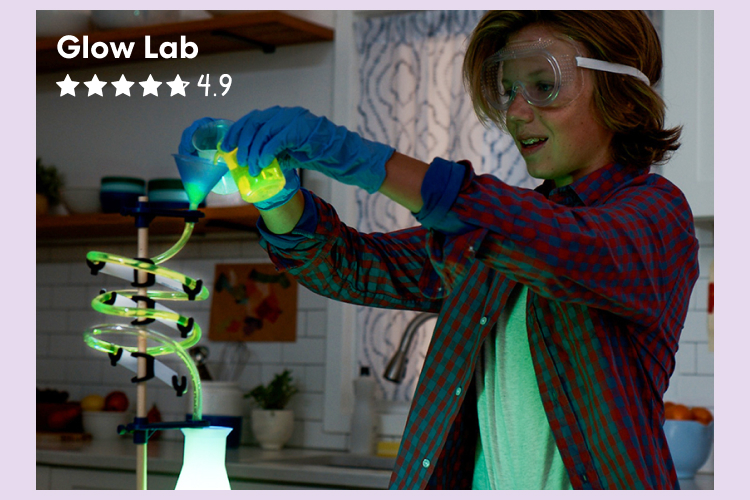 Glow Lab, rated 4.9 out of 5 stars. Mix up chemical solutions that glow in the dark!
