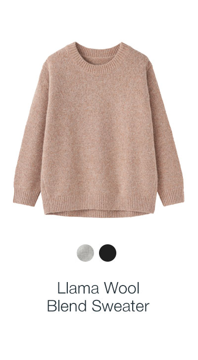 Llama Wool Blend Sweater