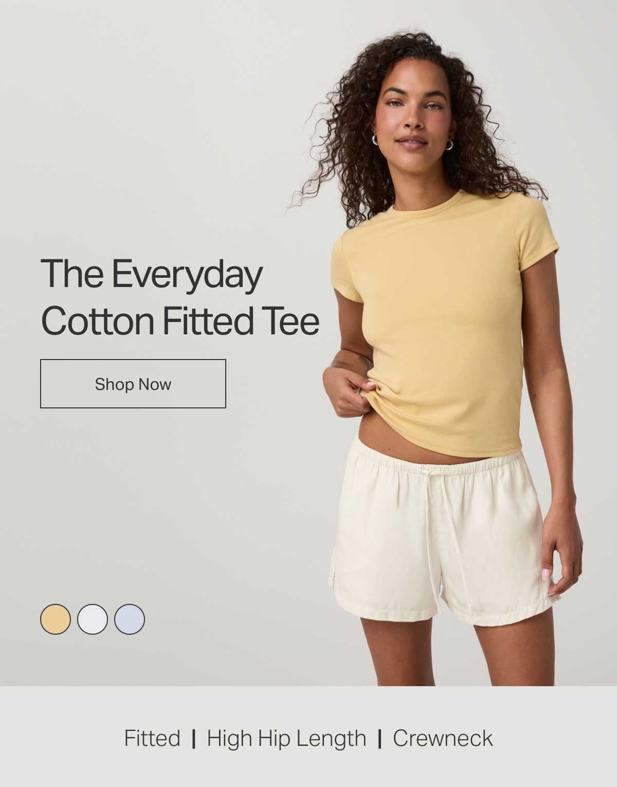 The Everyday Cotton Fitted Tee