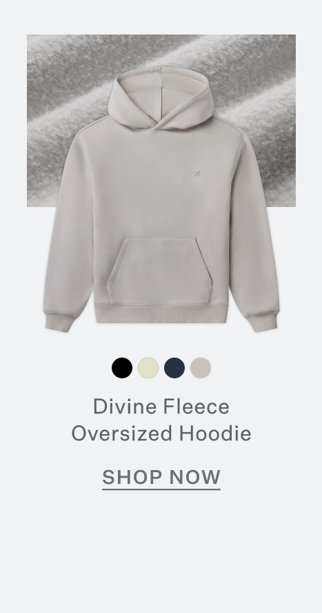 Divine Fleece Oversized Hoodie | Vapor | Shop Now