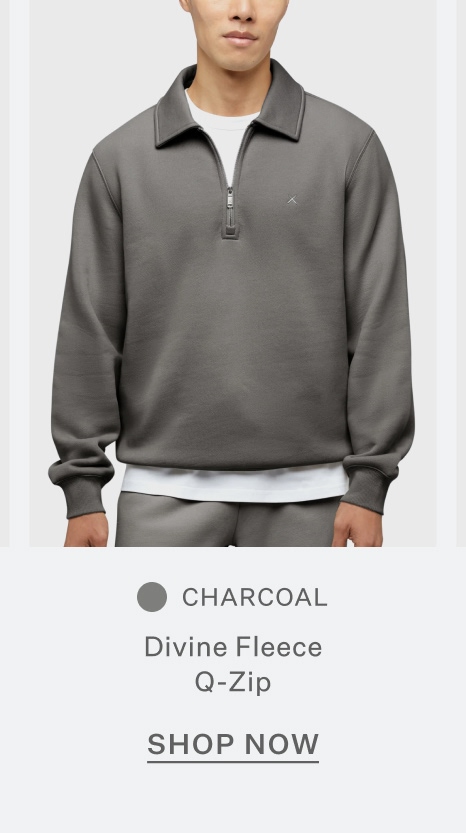 Divine Fleece Q-Zip - Charcoal