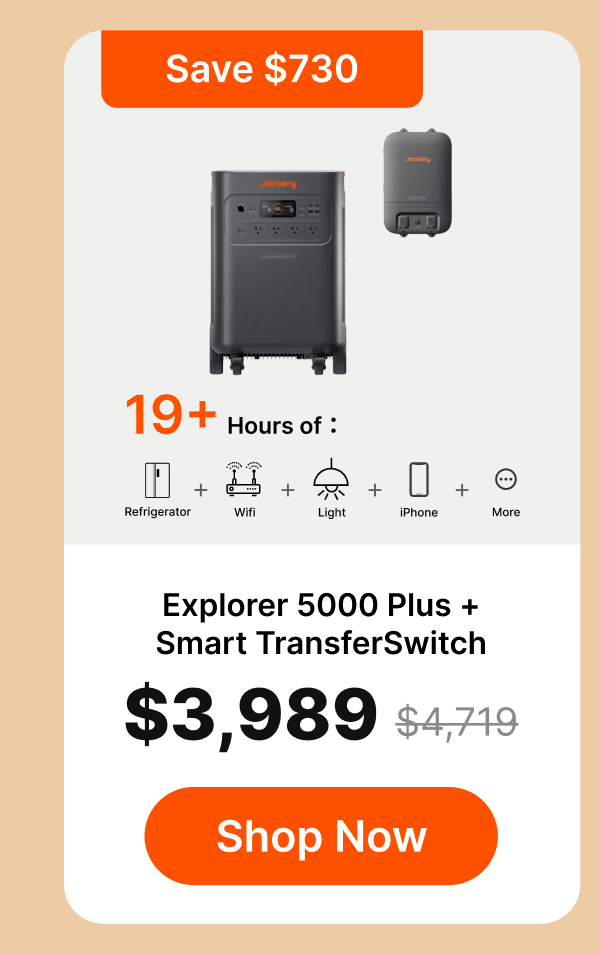 Explorer 5000 Plus + Smart TransferSwitch