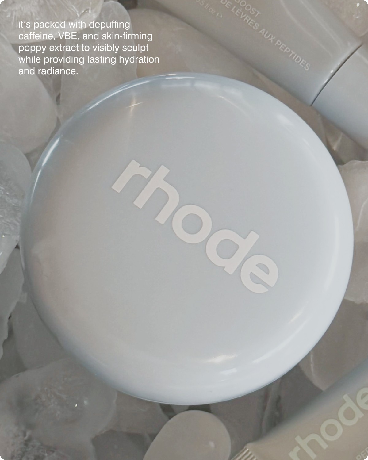 it&rsquo;s packed with depuffing caffeine, VBE, and skin-firming poppy extract to visibly sculpt while providing lasting hydration and radiance.