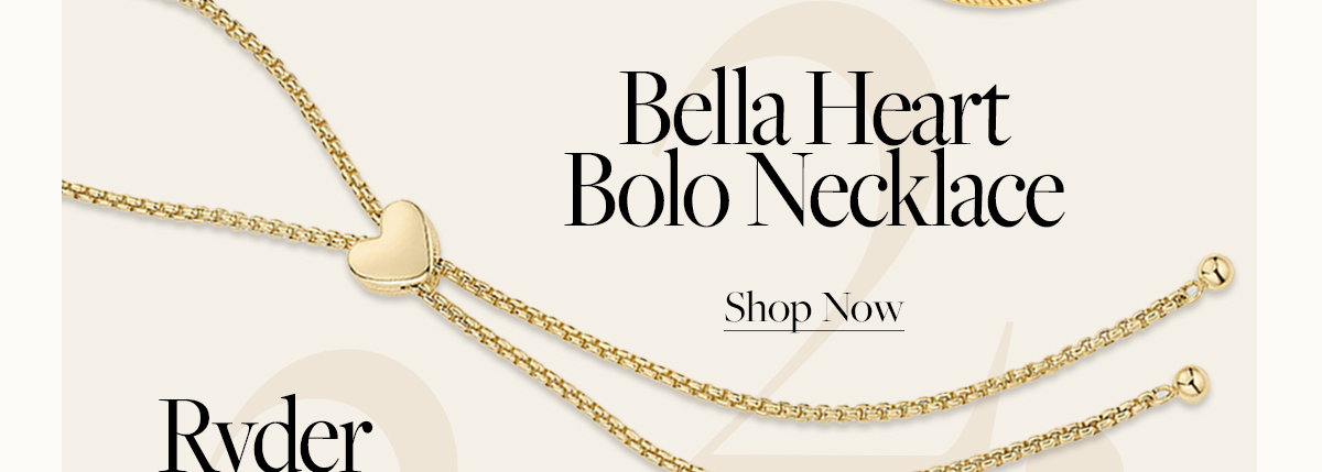 Bella Heart Bolo Necklace