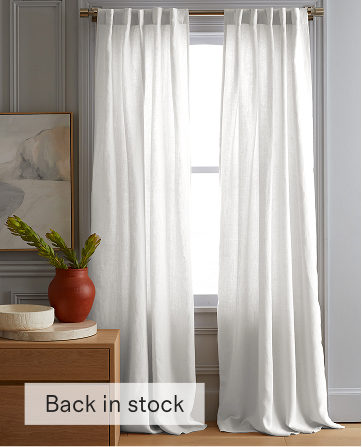 European Linen Curtain - Single Panel