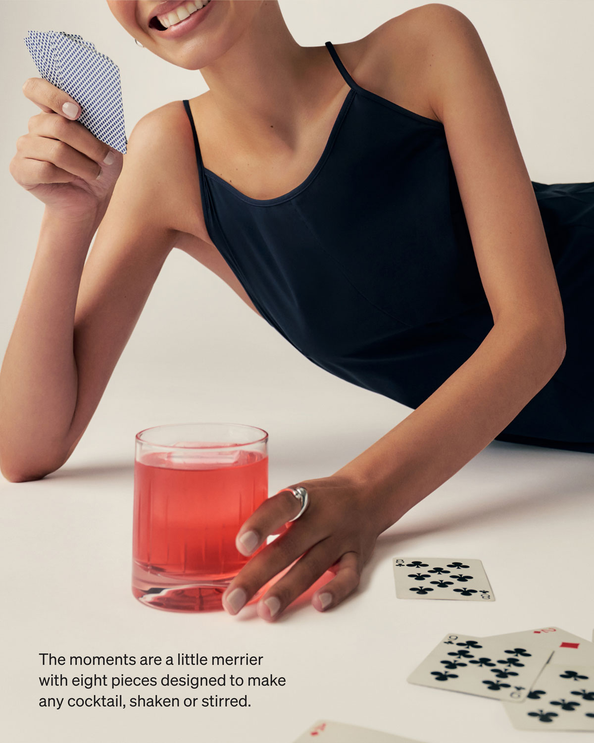 The moments are a little merrier with eight pieces designed to make any cocktail, shaken or stirred.