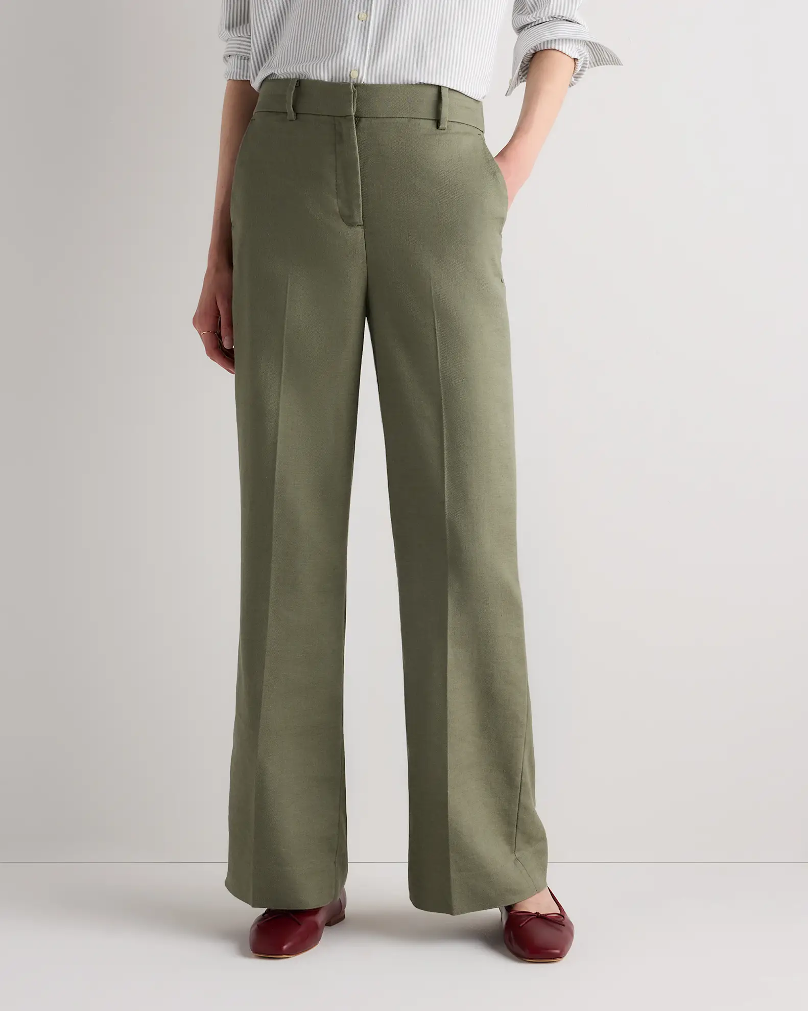 European Stretch Linen Trouser
