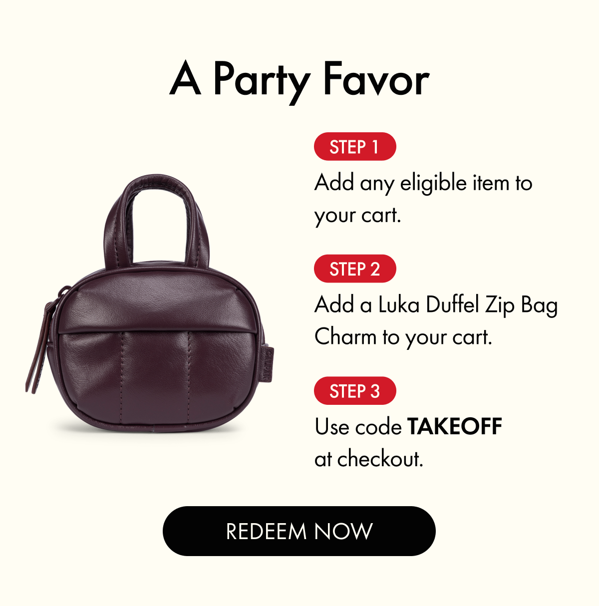 A Party Favor | Use code TAKEOFF | Redeem Now