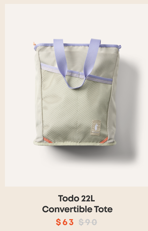 Todo 22L Convertible Tote