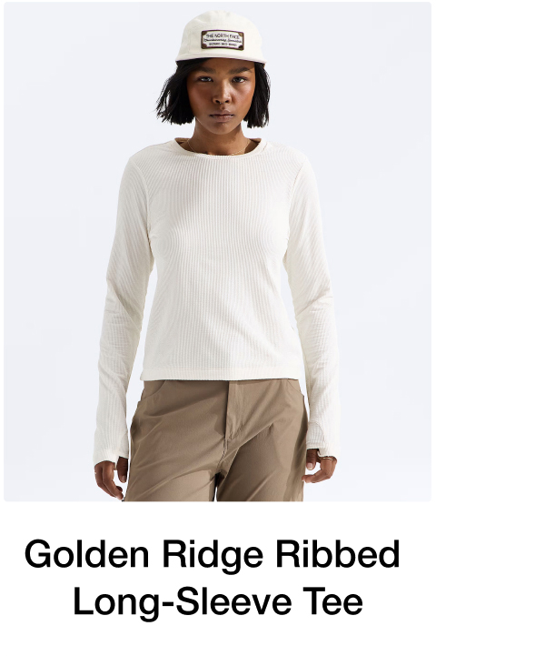 Golden Ridge Ribbed  Long-Sleeve Tee