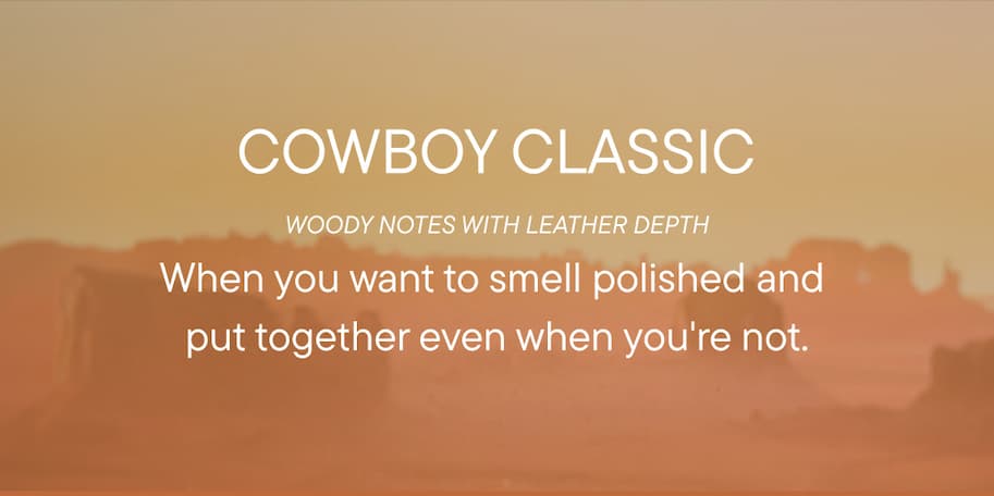Woody notes with leather depth cologne scent description