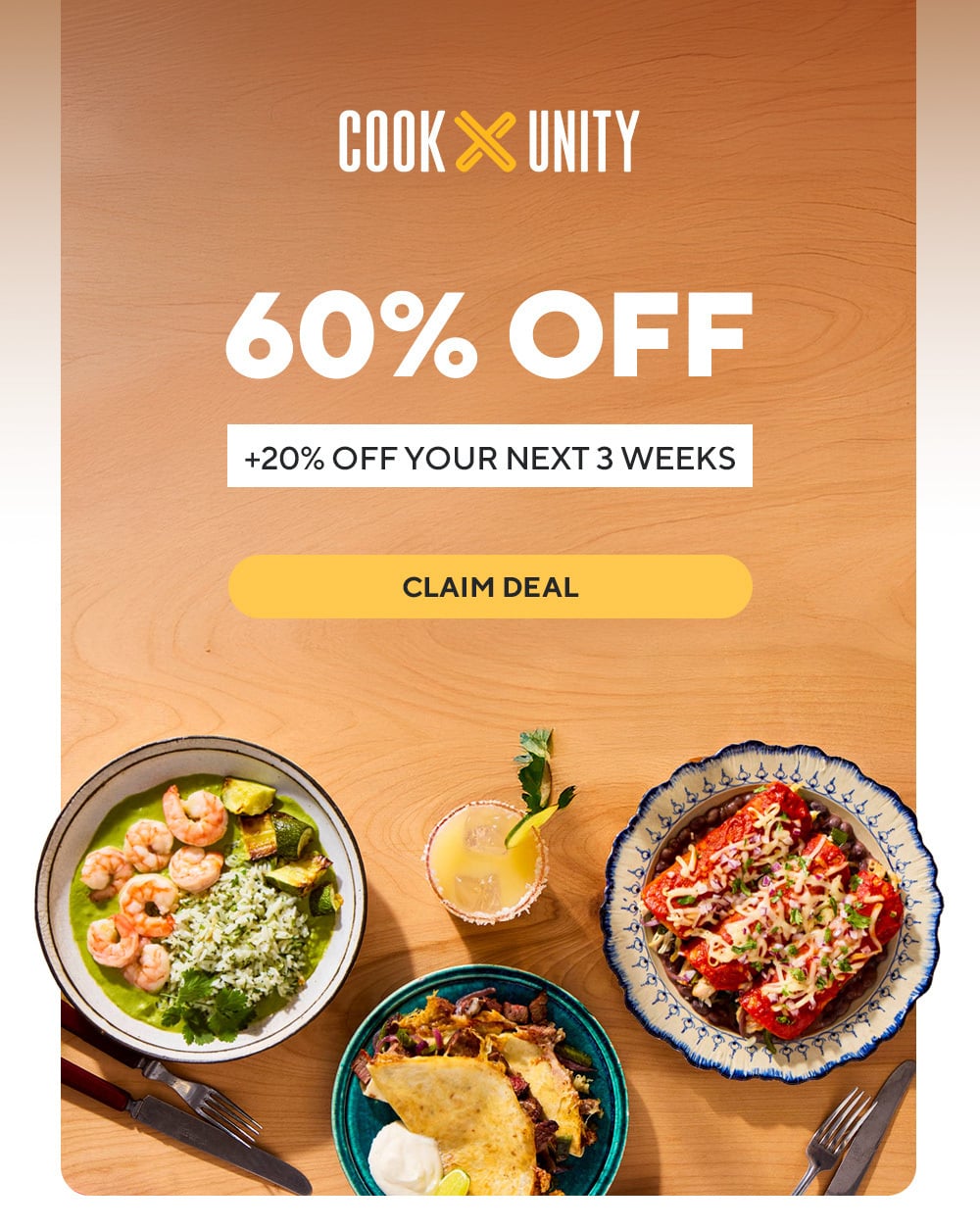 60% off + 20%