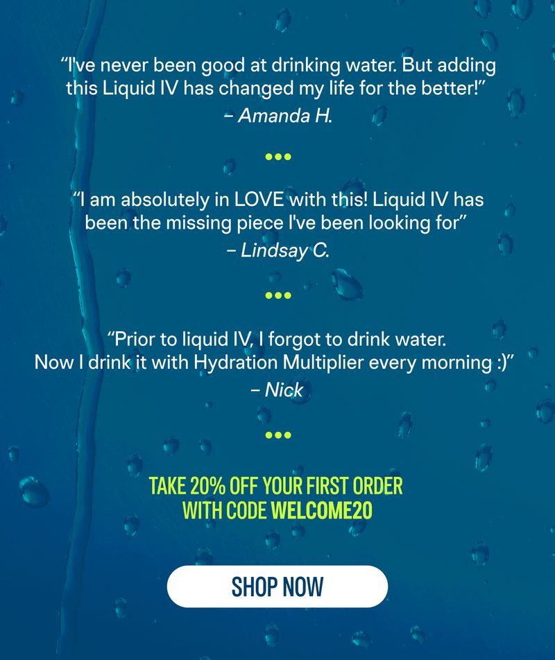 Take 20% off your first order with code WELCOME20