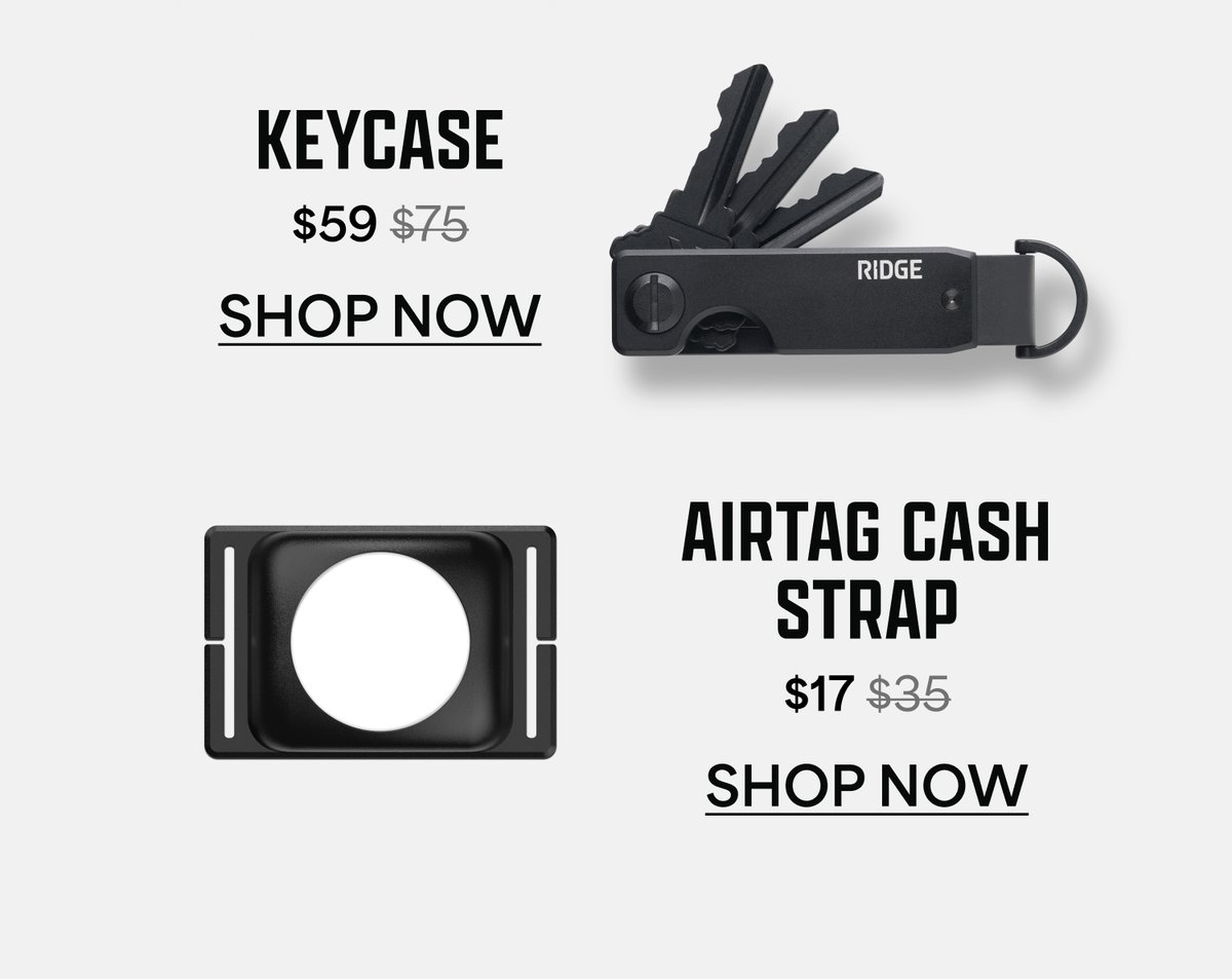 KeyCase $59, was $75. AirTag cash strap $17, was $35. Shop now.