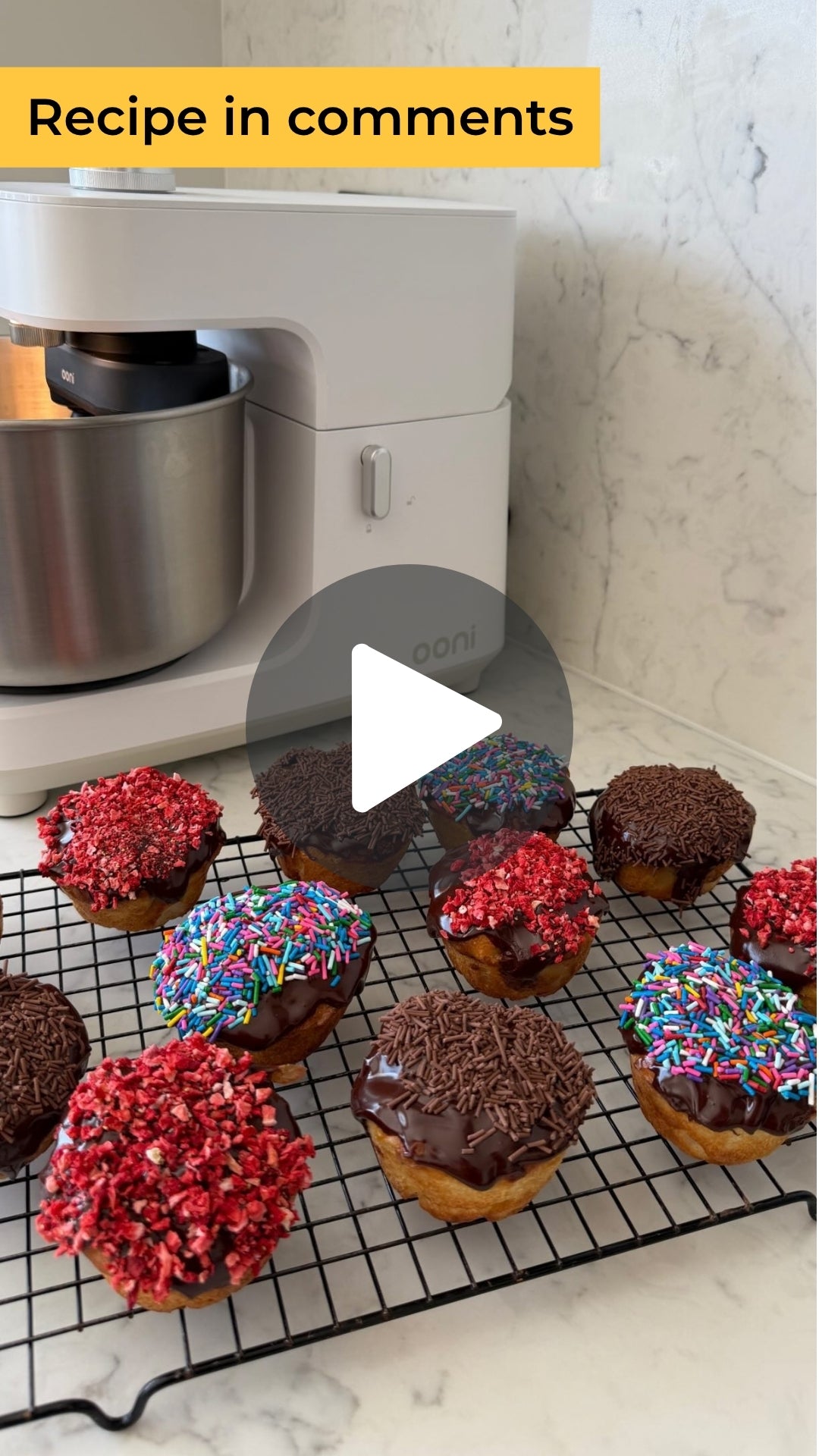 Cream filled focaccia muffins
