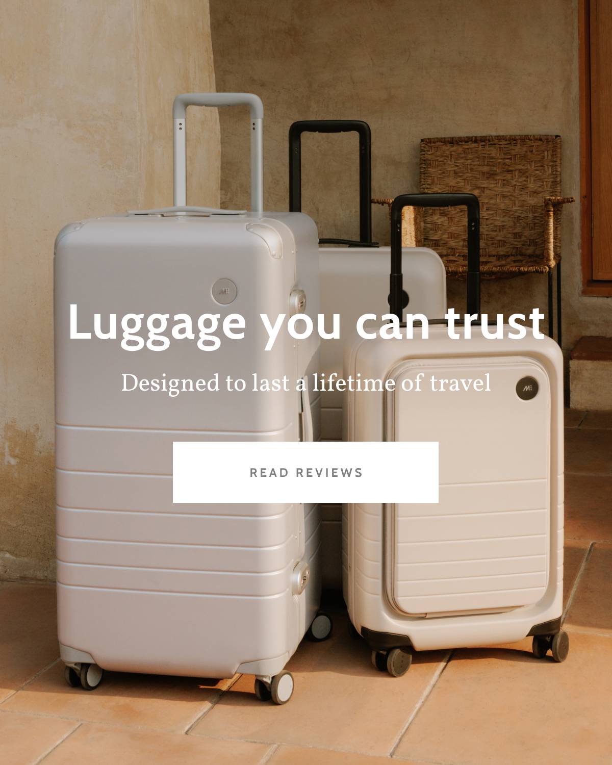 Luggage you can trust. Designed to last a lifetime of travel. Read reviews.