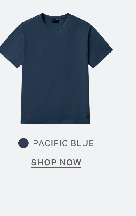 Overtime Tee in Pacific Blue
