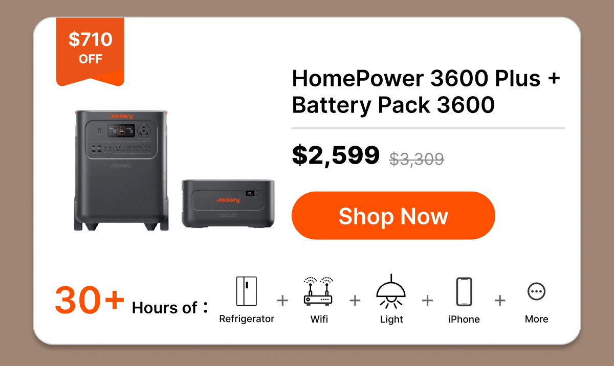 HomePower 3600 Plus +Battery Pack 3600