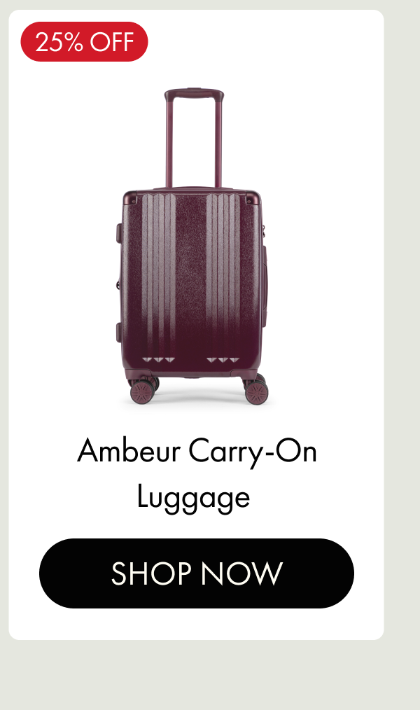 25% OFF | Ambeur Carry-On Luggage | SHOP NOW