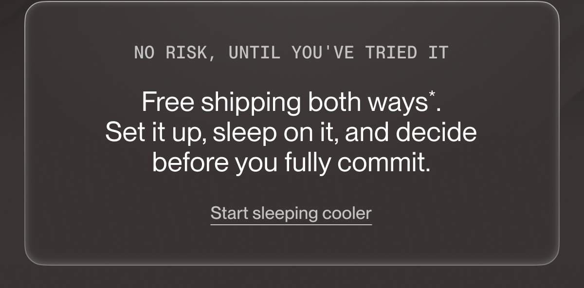 No risk, until you've tried it