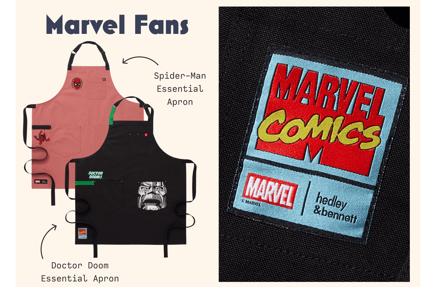 Marvel Fans | Spider-Man Essential Apron | Doctor Doom Essential Apron