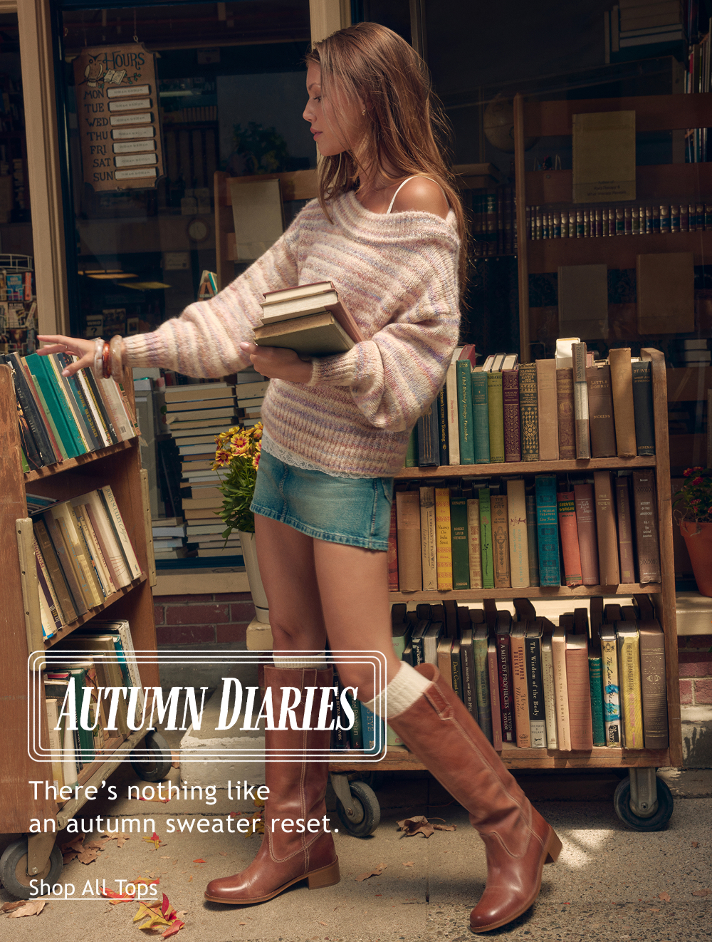 Autumn Diaries. There&rsquo;s nothing like an autumn sweater reset. shop now.