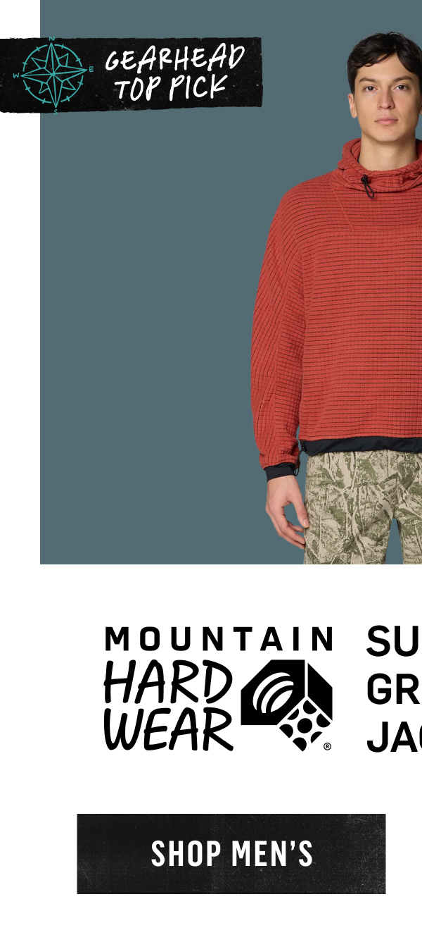 Gearhead Top Pick: Mountain Hardwear Summit Grid Big Grid Hooded Jacket. Shop Men's
